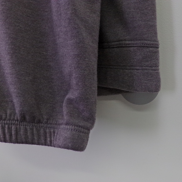 Lounge Wear Bottoms Gray Soft Varsity Joggers - Picture 6 of 6